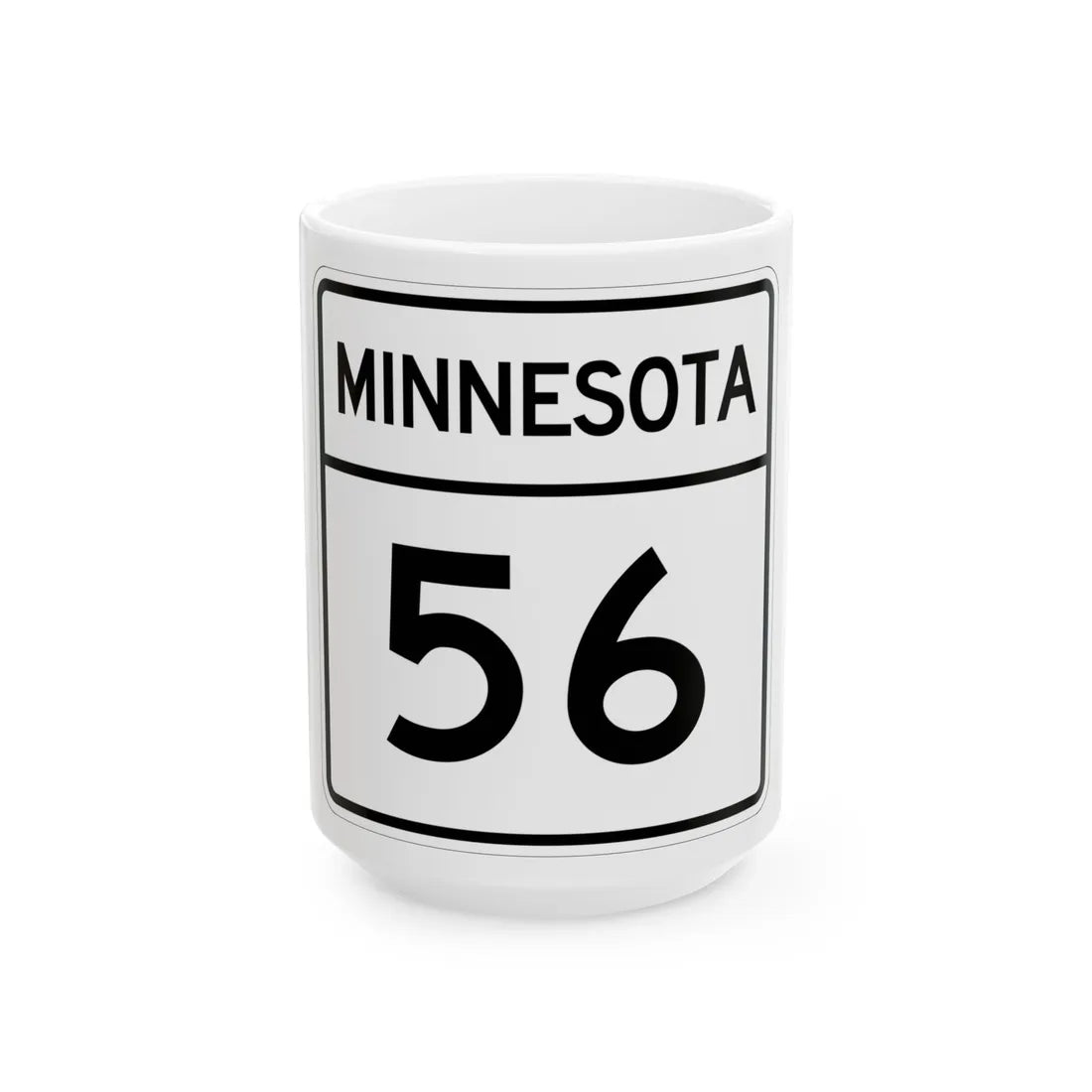 MN-56 1948 (Minnesota) (Road Sign) White Coffee Mug 15oz - Go Mug Yourself