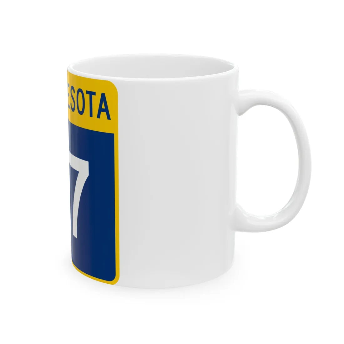MN-57 (Minnesota) (Road Sign) White Coffee Mug - Go Mug Yourself