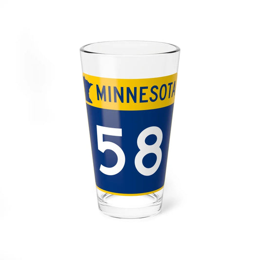 MN-58 (Minnesota) (Road Sign) Pint Glss 16oz 16oz - Go Mug Yourself