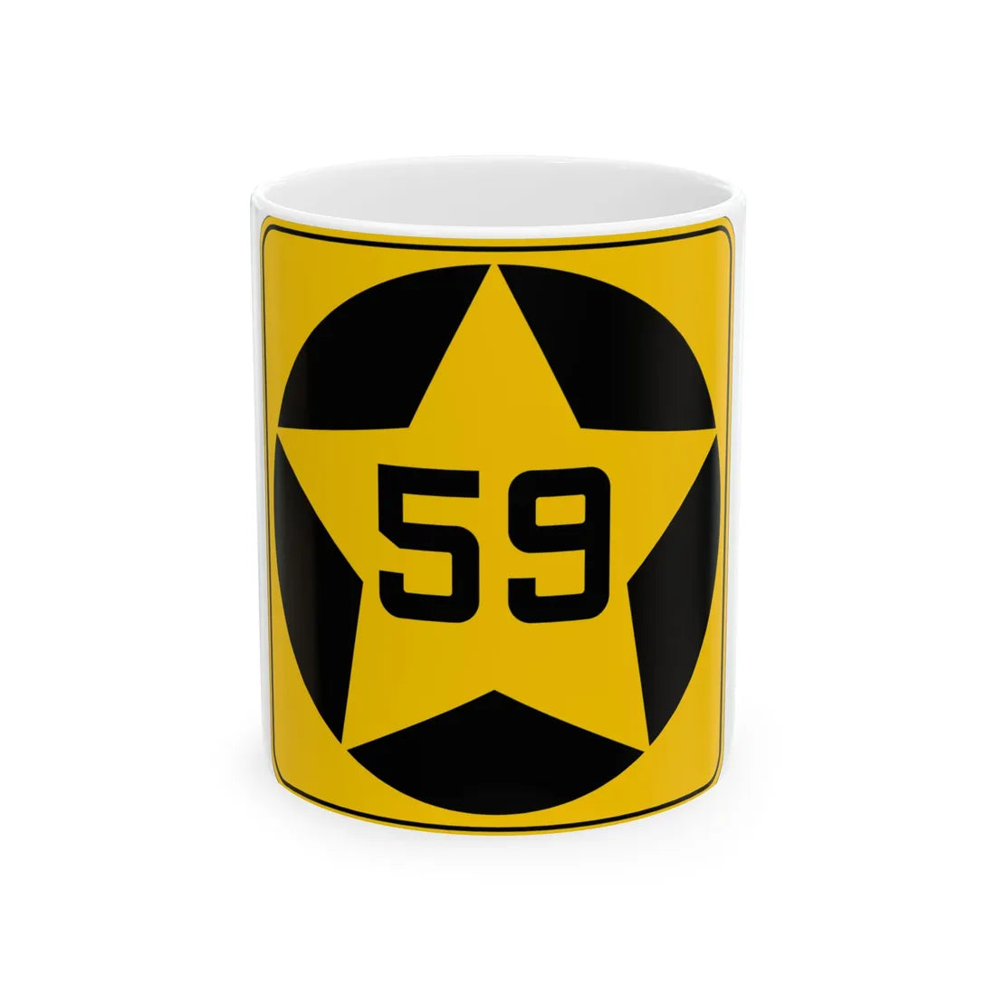 MN-59 1920 (Minnesota) (Road Sign) White Coffee Mug 11oz - Go Mug Yourself