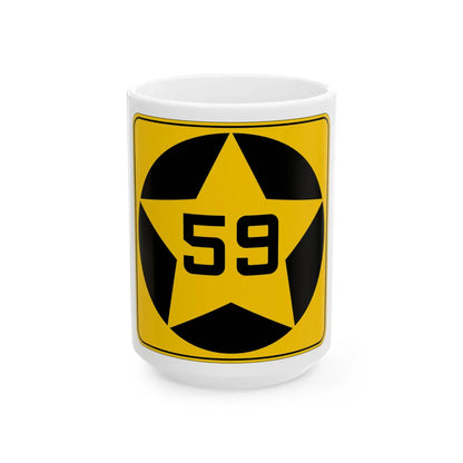 MN-59 1920 (Minnesota) (Road Sign) White Coffee Mug 15oz - Go Mug Yourself