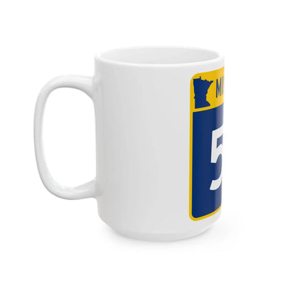 MN-59 (Minnesota) (Road Sign) White Coffee Mug - Go Mug Yourself