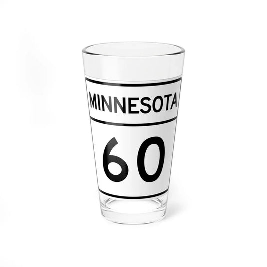 MN-60 1948 (Minnesota) (Road Sign) Pint Glass 16oz 16oz - Go Mug Yourself