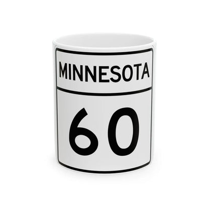 MN-60 1948 (Minnesota) (Road Sign) White Coffee Mug 11oz - Go Mug Yourself