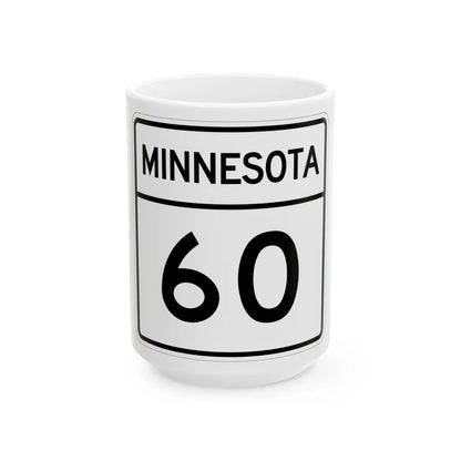 MN-60 1948 (Minnesota) (Road Sign) White Coffee Mug 15oz - Go Mug Yourself