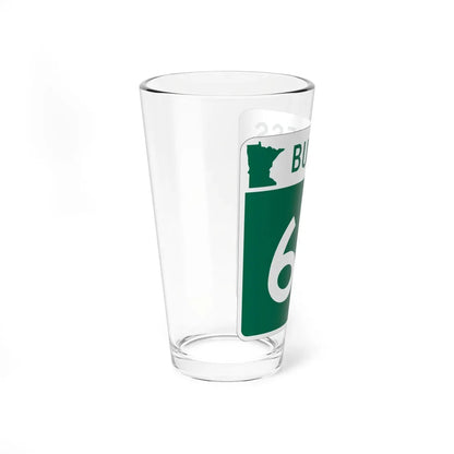 MN-60 Business (Minnesota) (Road Sign) Pint Glass 16oz - Go Mug Yourself