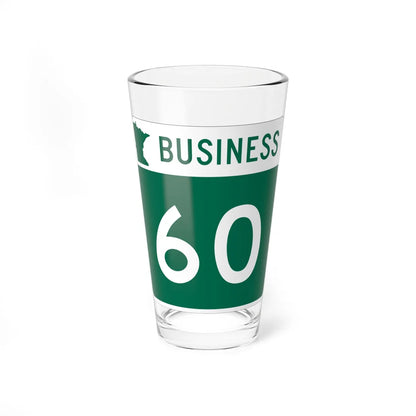 MN-60 Business (Minnesota) (Road Sign) Pint Glss 16oz 16oz - Go Mug Yourself