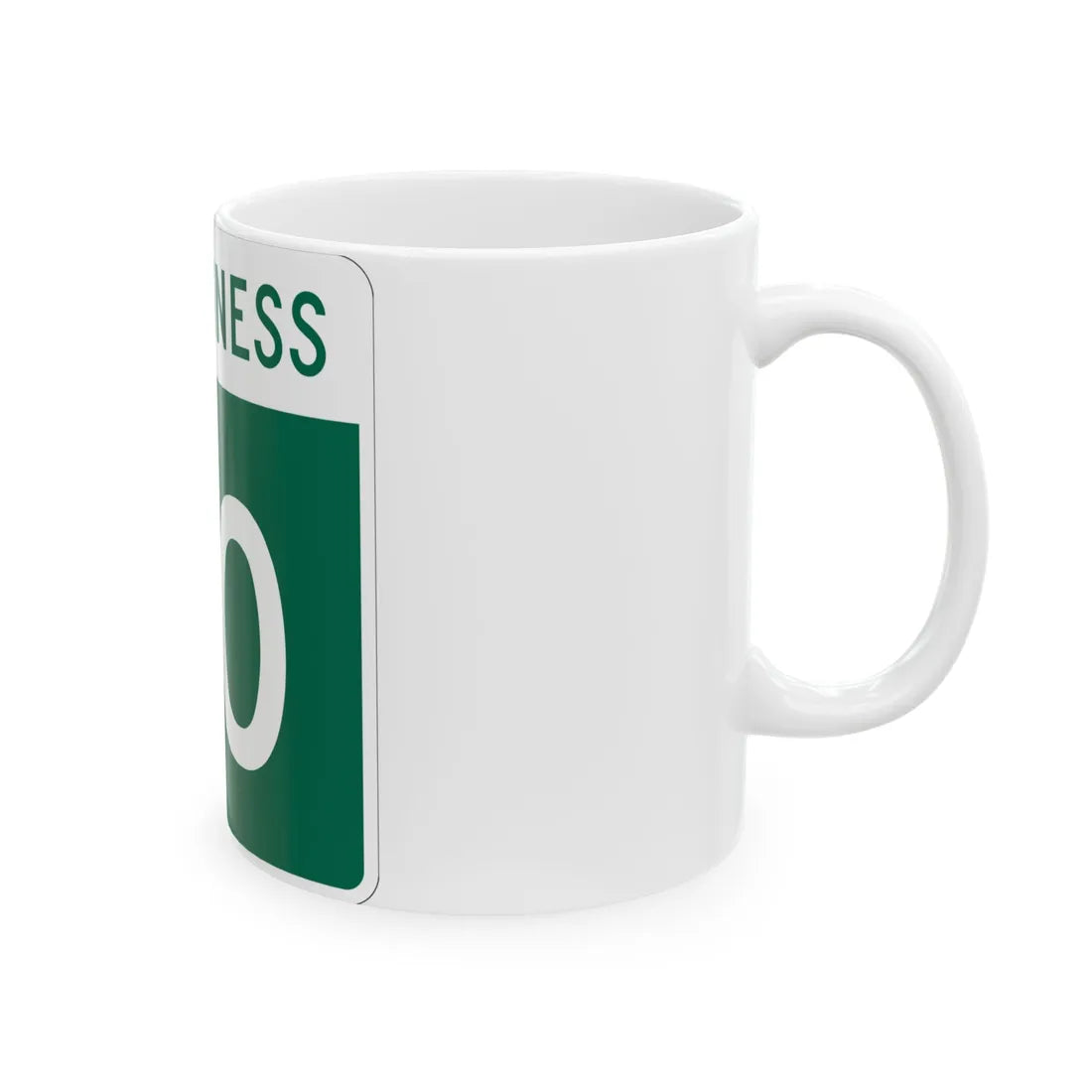 MN-60 Business (Minnesota) (Road Sign) White Coffee Mug - Go Mug Yourself