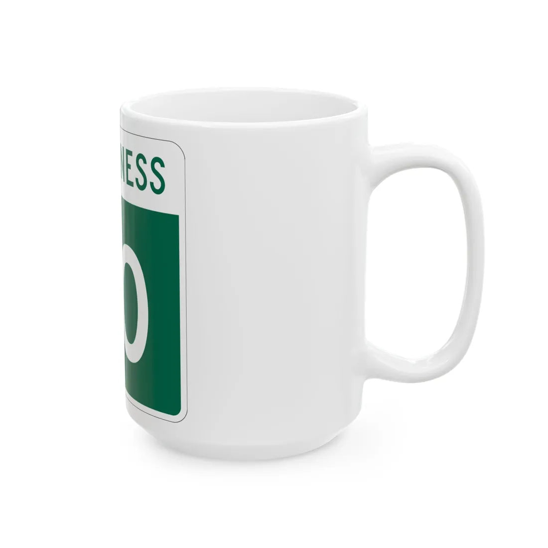 MN-60 Business (Minnesota) (Road Sign) White Coffee Mug - Go Mug Yourself