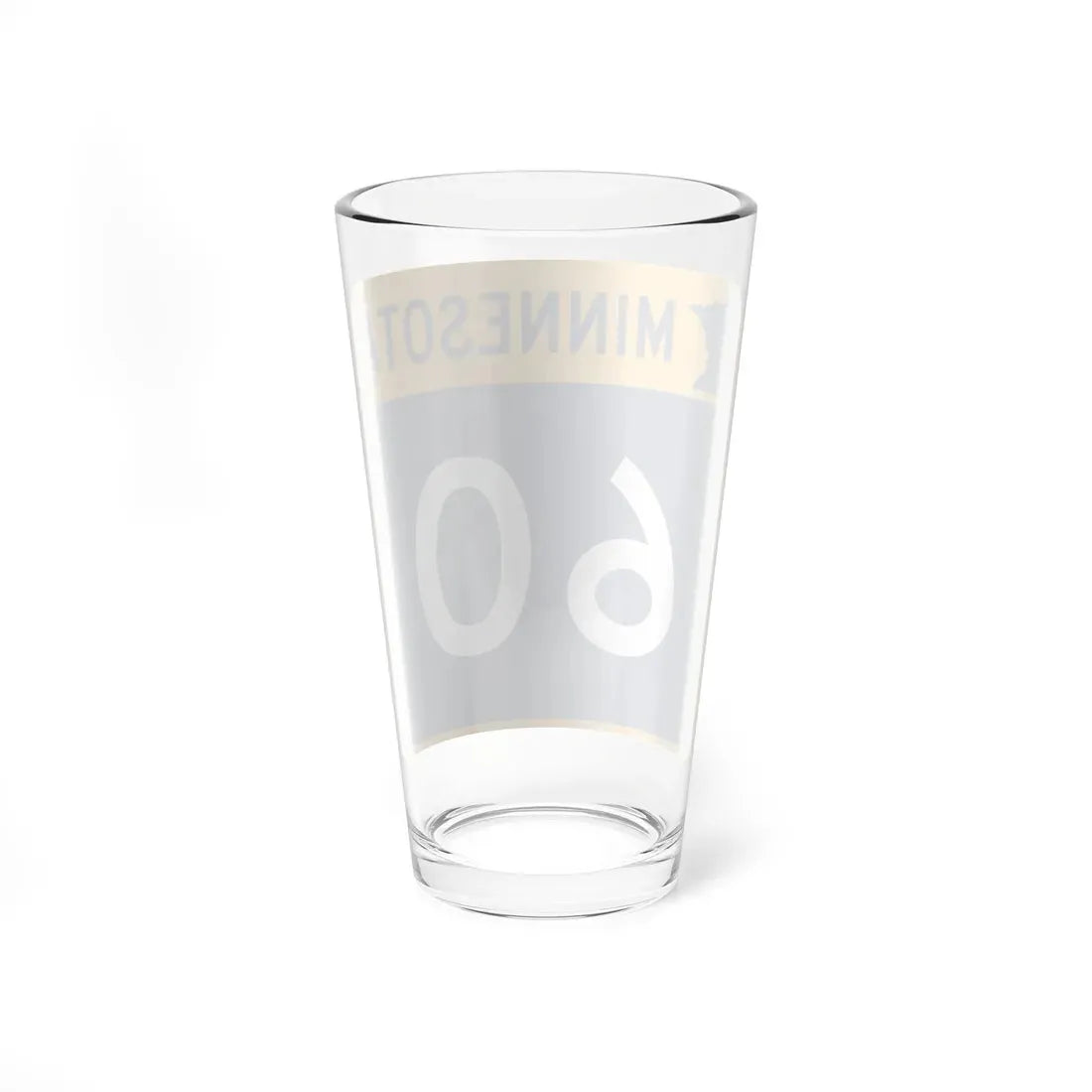 MN-60 (Minnesota) (Road Sign) Pint Glass 16oz - Go Mug Yourself