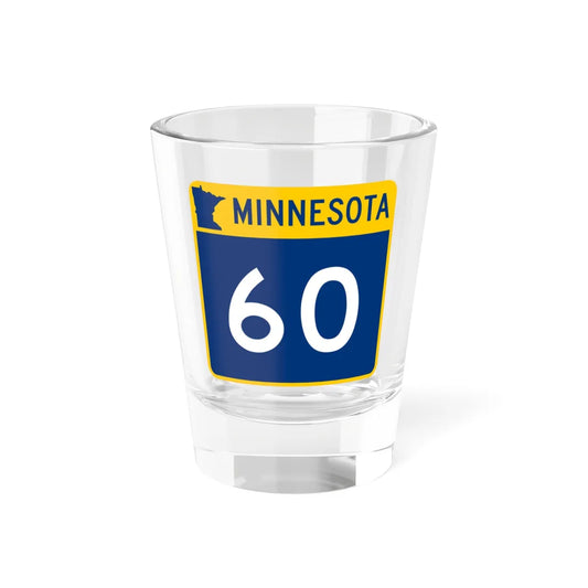MN-60 (Minnesota) (Road Sign) Shot Glass 1.5oz 1.5oz - Go Mug Yourself
