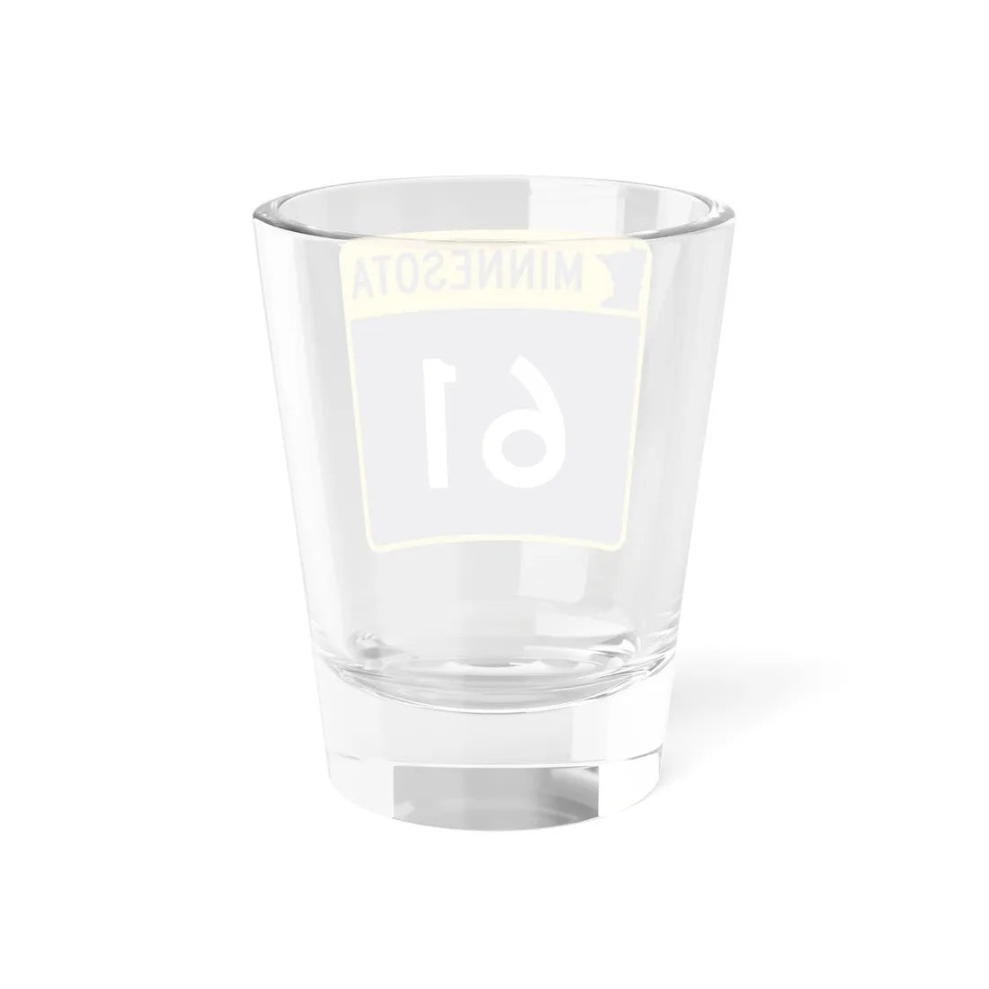 MN-61 (Minnesota) (Road Sign) Shot Glass 1.5oz - Go Mug Yourself