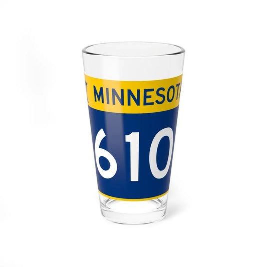 MN-610 wide (Minnesota) (Road Sign) Pint Glass 16oz 16oz - Go Mug Yourself