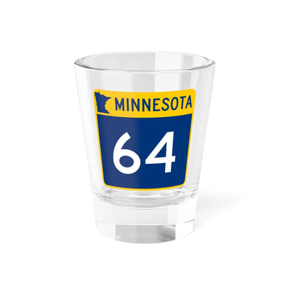 MN-64 (Minnesota) (Road Sign) Shot Glass 1.5oz 1.5oz - Go Mug Yourself