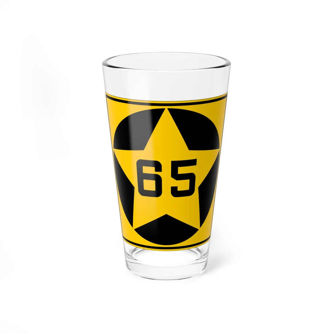 MN-65 1920 (Minnesota) (Road Sign) Pint Glass 16oz 16oz - Go Mug Yourself