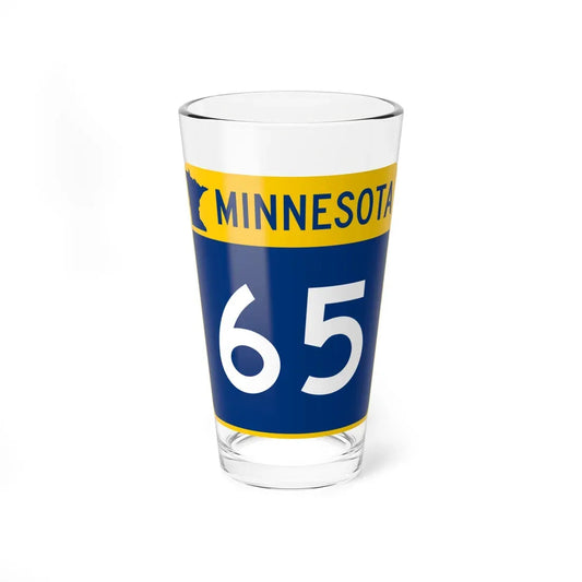 MN-65 (Minnesota) (Road Sign) Pint Glass 16oz 16oz - Go Mug Yourself