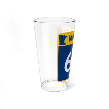 MN-65 (Minnesota) (Road Sign) Pint Glass 16oz - Go Mug Yourself