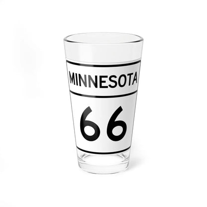 MN-66 1948 (Minnesota) (Road Sign) Pint Glass 16oz 16oz - Go Mug Yourself