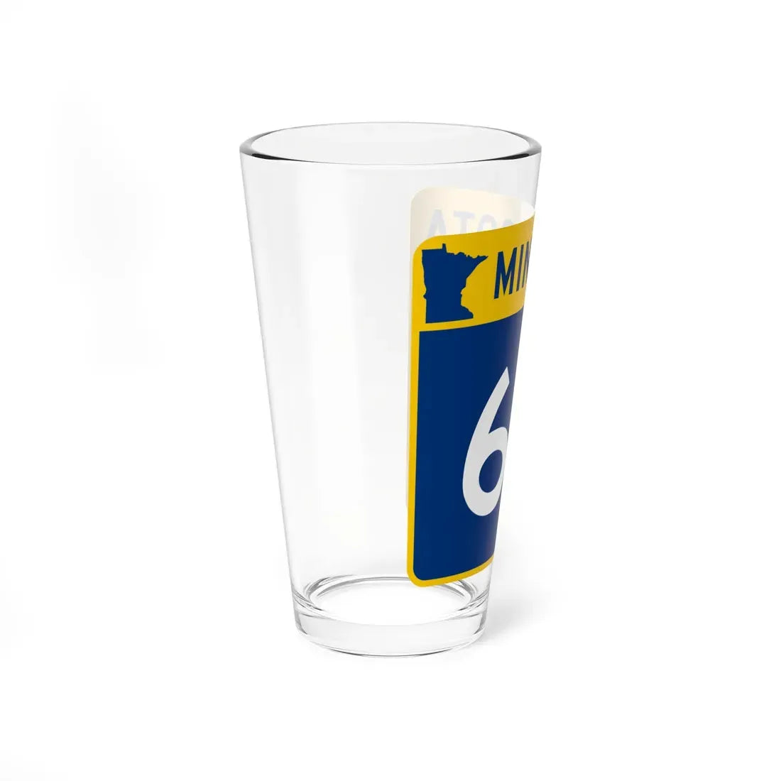 MN-66 (Minnesota) (Road Sign) Pint Glass 16oz - Go Mug Yourself