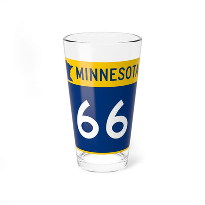 MN-66 (Minnesota) (Road Sign) Pint Glss 16oz 16oz - Go Mug Yourself