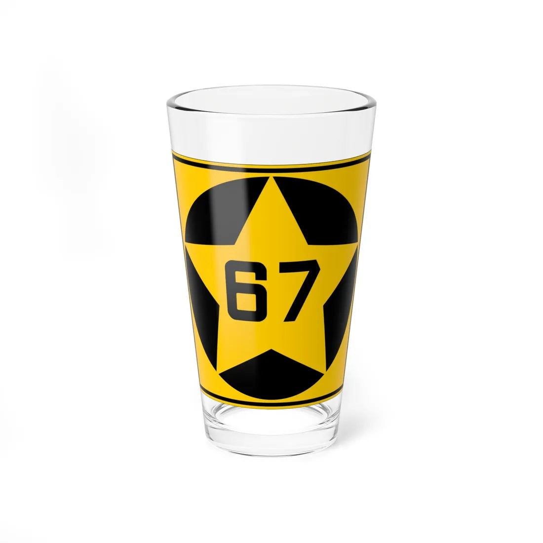 MN-67 1920 (Minnesota) (Road Sign) Pint Glass 16oz 16oz - Go Mug Yourself
