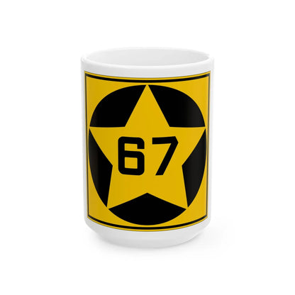 MN-67 1920 (Minnesota) (Road Sign) White Coffee Mug 15oz - Go Mug Yourself