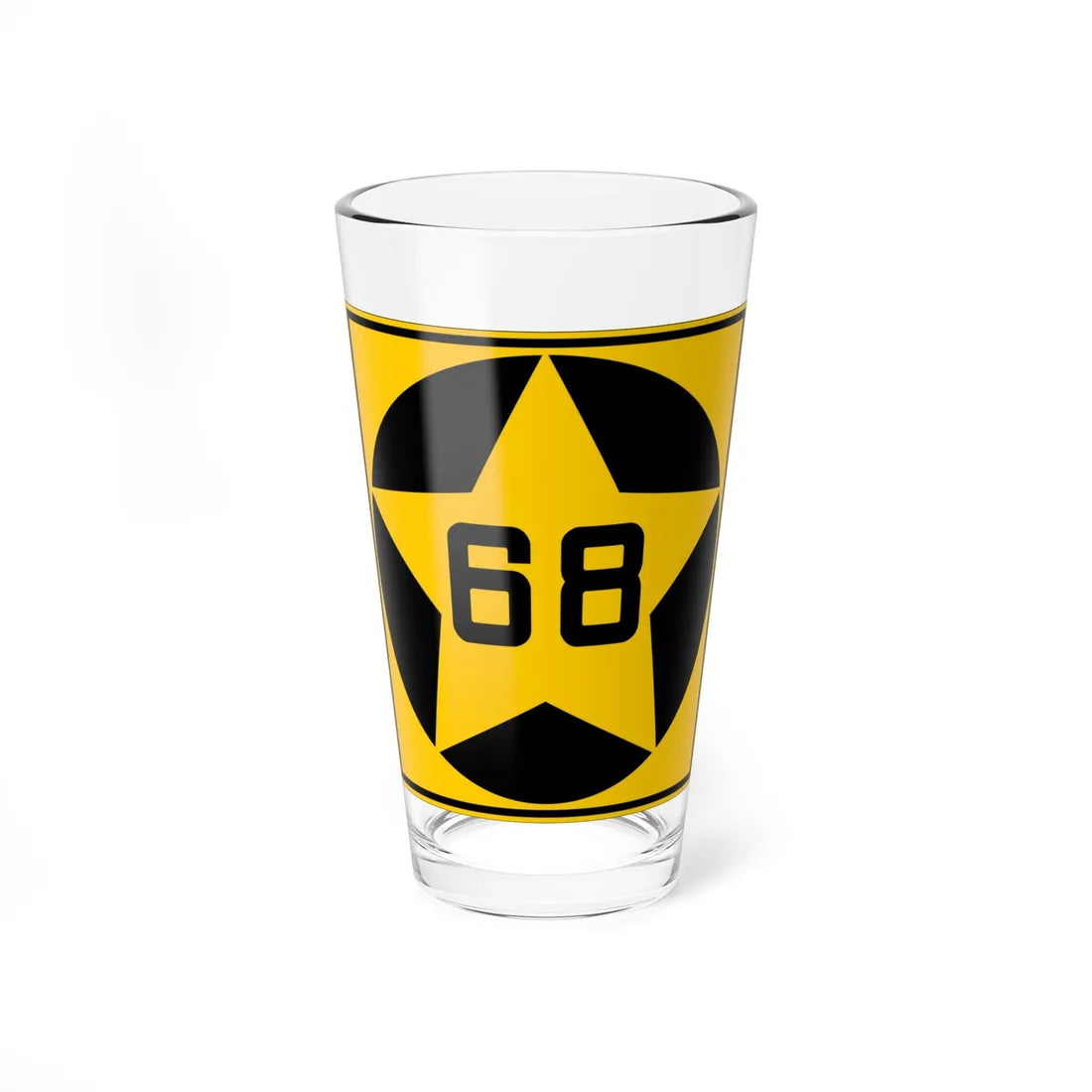 MN-68 1920 (Minnesota) (Road Sign) Pint Glass 16oz 16oz - Go Mug Yourself