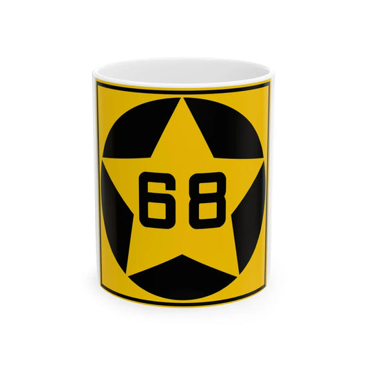 MN-68 1920 (Minnesota) (Road Sign) White Coffee Mug 11oz - Go Mug Yourself