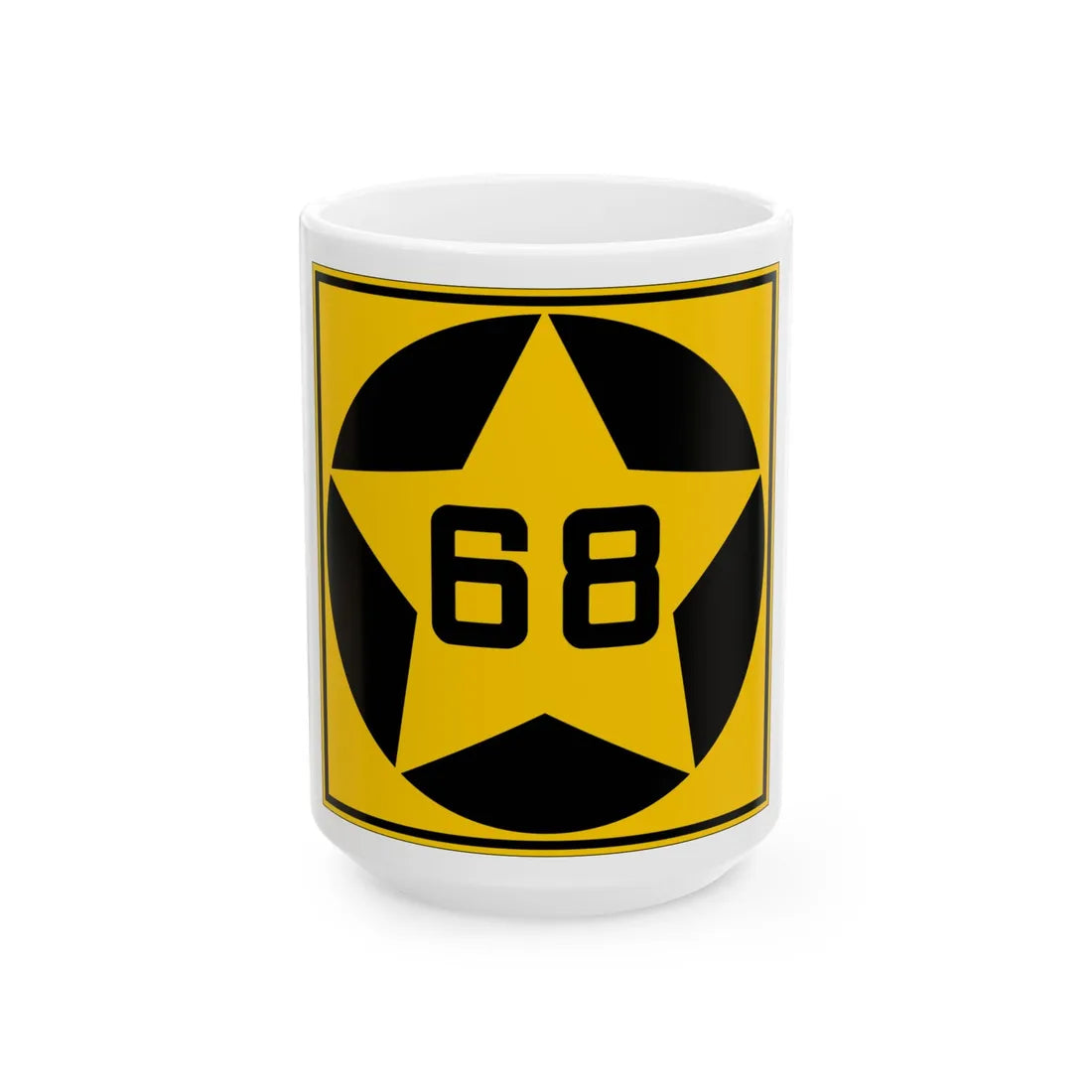 MN-68 1920 (Minnesota) (Road Sign) White Coffee Mug 15oz - Go Mug Yourself
