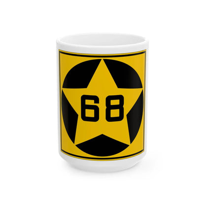 MN-68 1920 (Minnesota) (Road Sign) White Coffee Mug 15oz - Go Mug Yourself