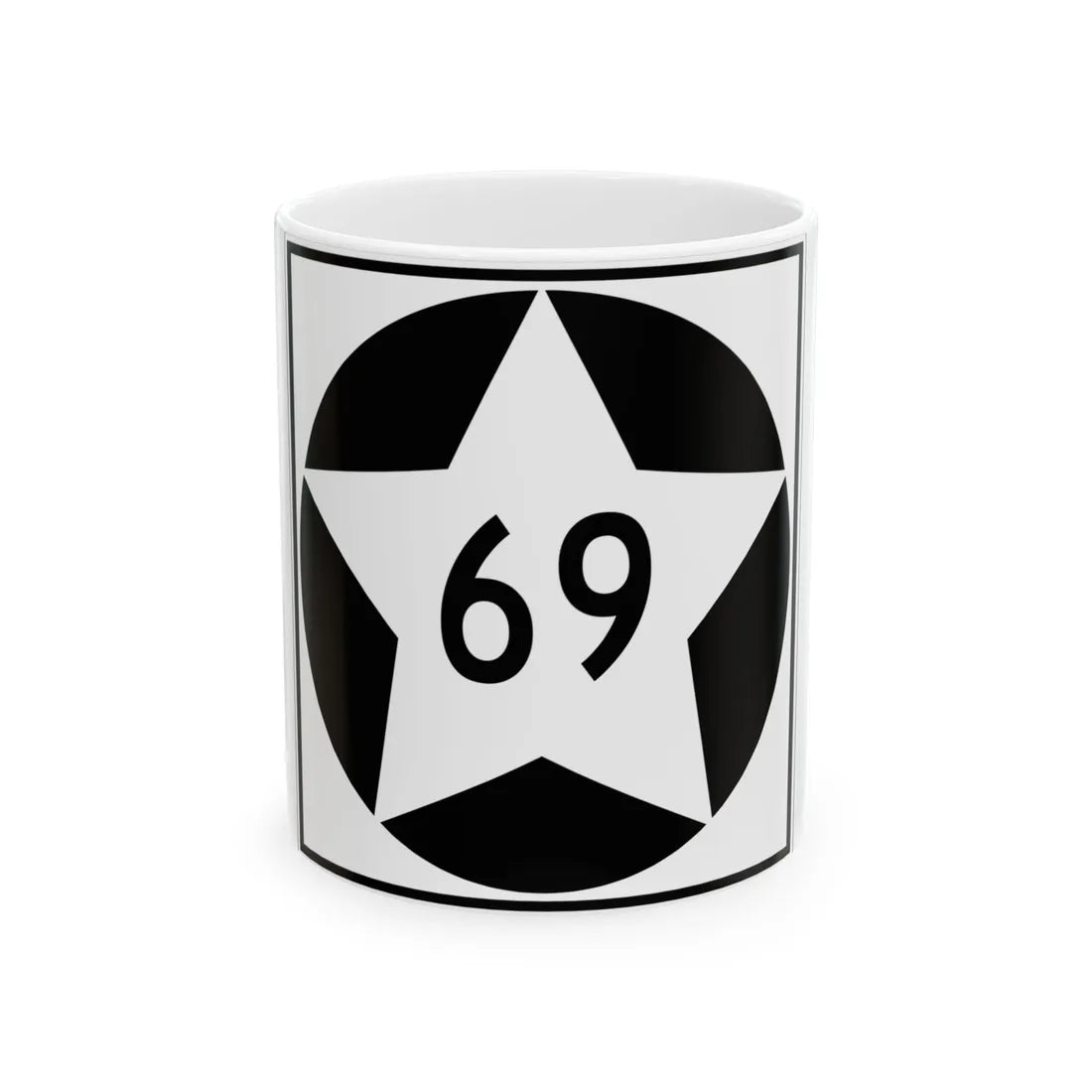 MN-69 1934 (Minnesota) (Road Sign) White Coffee Mug 11oz - Go Mug Yourself