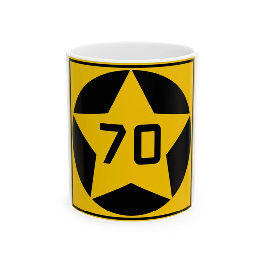 MN-70 1920 (Minnesota) (Road Sign) White Coffee Mug 11oz - Go Mug Yourself