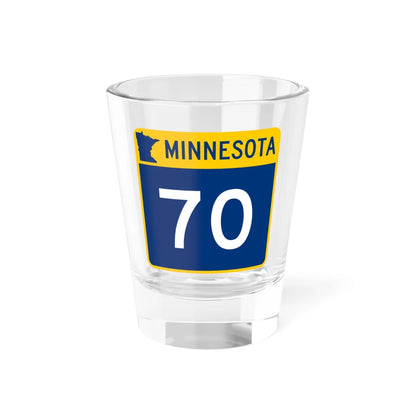 MN-70 (Minnesota) (Road Sign) Shot Glass 1.5oz 1.5oz - Go Mug Yourself