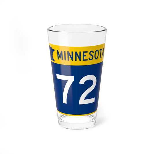 MN-72 (Minnesota) (Road Sign) Pint Glass 16oz 16oz - Go Mug Yourself