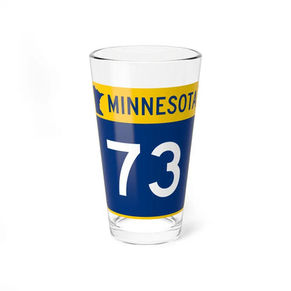 MN-73 (Minnesota) (Road Sign) Pint Glass 16oz 16oz - Go Mug Yourself