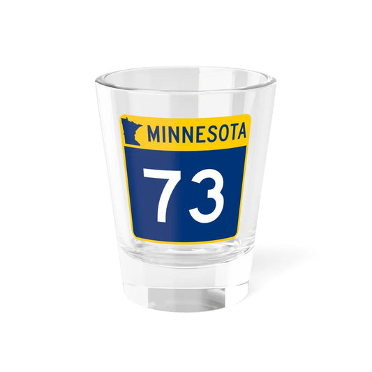 MN-73 (Minnesota) (Road Sign) Shot Glass 1.5oz 1.5oz - Go Mug Yourself