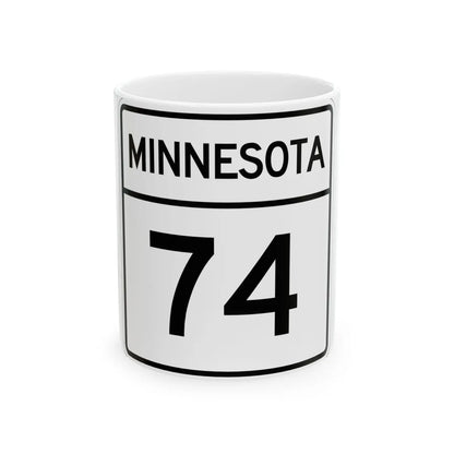 MN-74 1948 (Minnesota) (Road Sign) White Coffee Mug 11oz - Go Mug Yourself