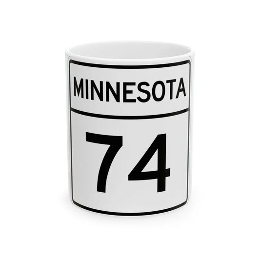 MN-74 1948 (Minnesota) (Road Sign) White Coffee Mug 11oz - Go Mug Yourself