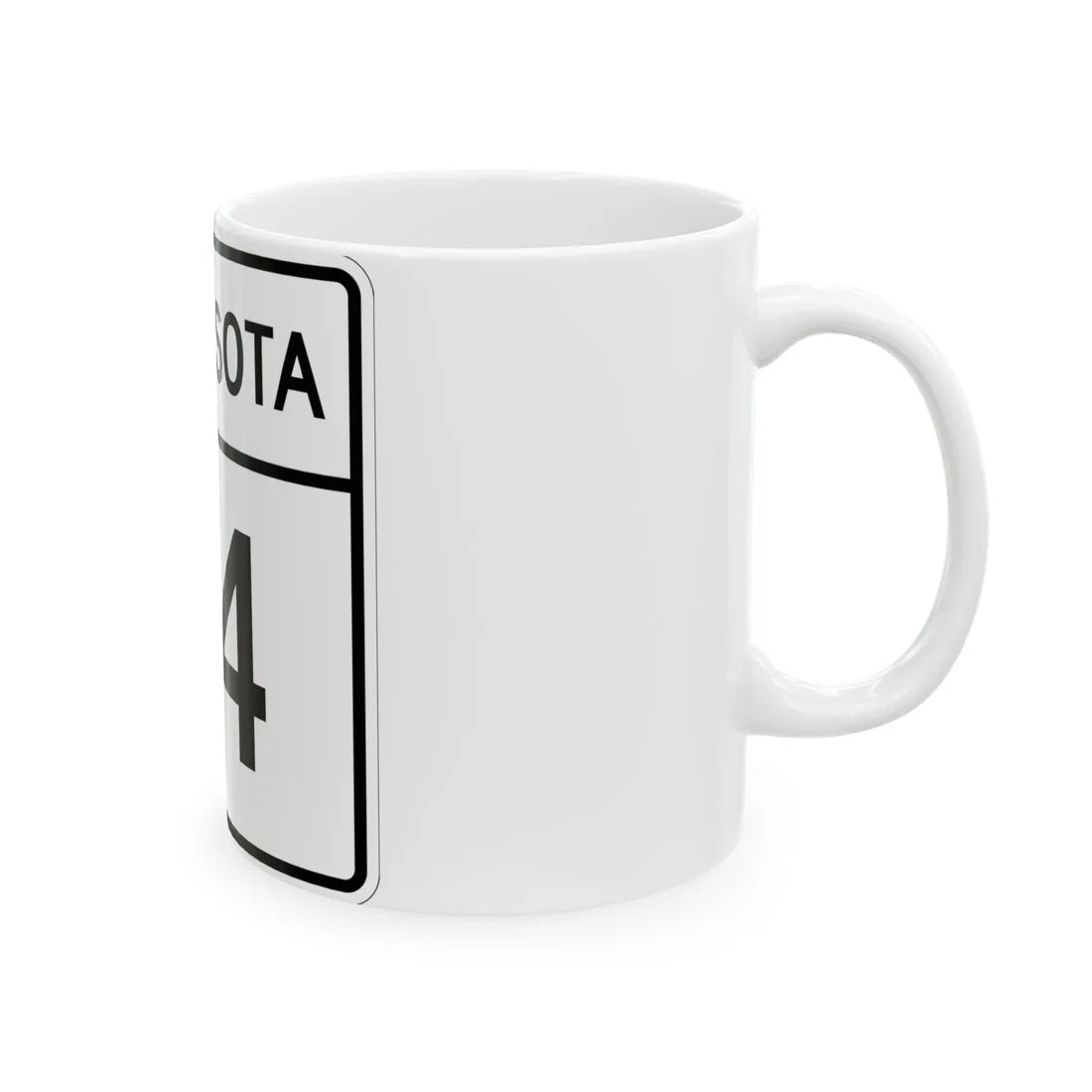 MN-74 1948 (Minnesota) (Road Sign) White Coffee Mug - Go Mug Yourself