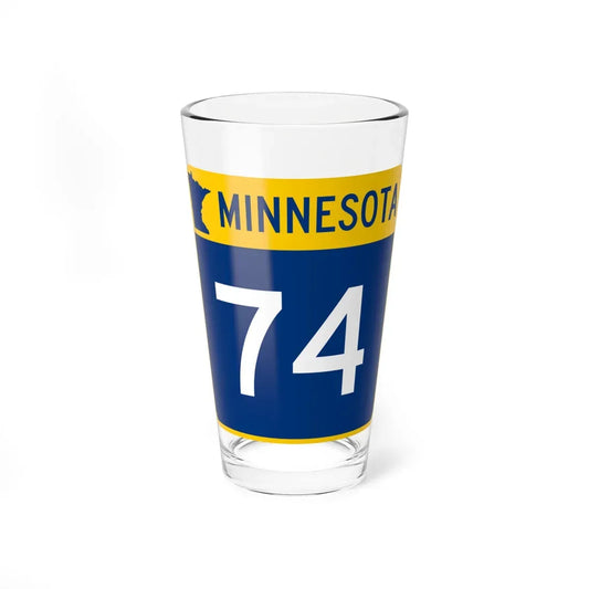 MN-74 (Minnesota) (Road Sign) Pint Glass 16oz 16oz - Go Mug Yourself