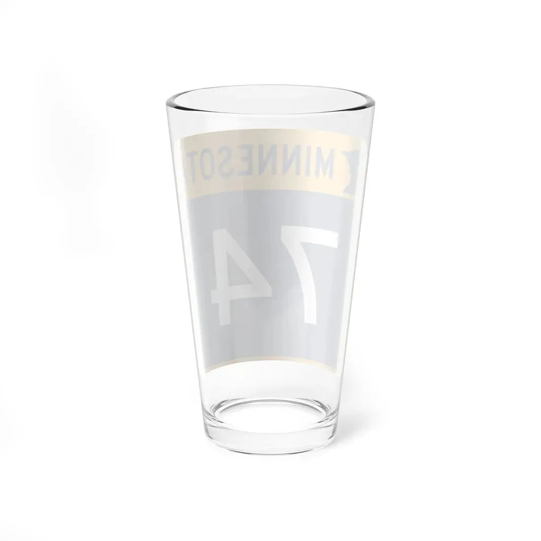 MN-74 (Minnesota) (Road Sign) Pint Glass 16oz - Go Mug Yourself