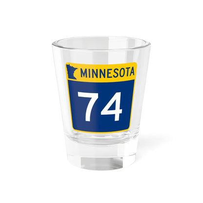 MN-74 (Minnesota) (Road Sign) Shot Glass 1.5oz 1.5oz - Go Mug Yourself