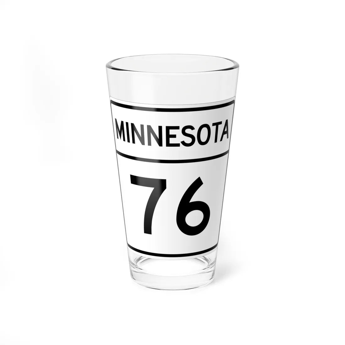 MN-76 1948 (Minnesota) (Road Sign) Pint Glass 16oz - Go Mug Yourself