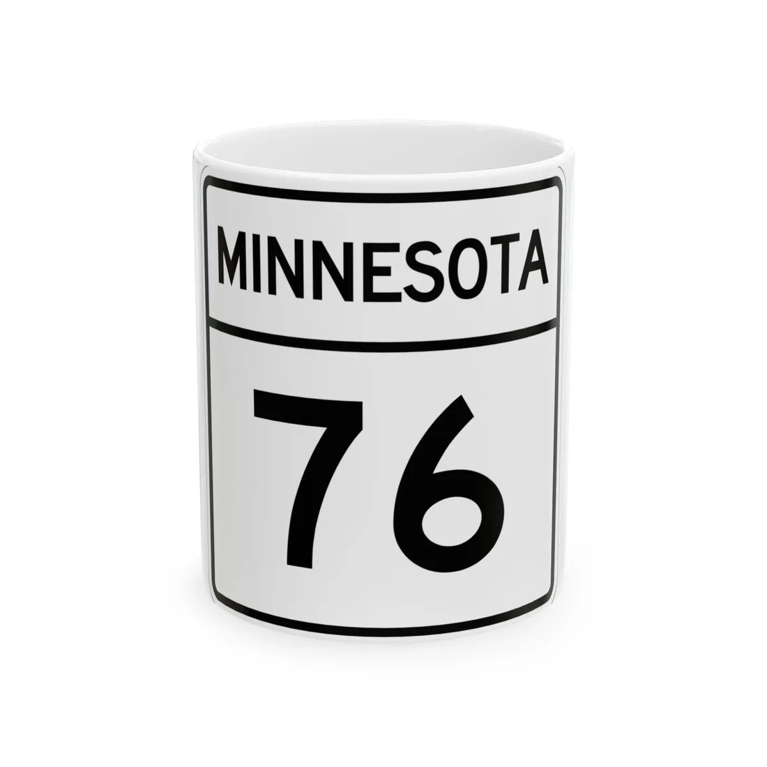 MN-76 1948 (Minnesota) (Road Sign) White Coffee Mug 11oz - Go Mug Yourself