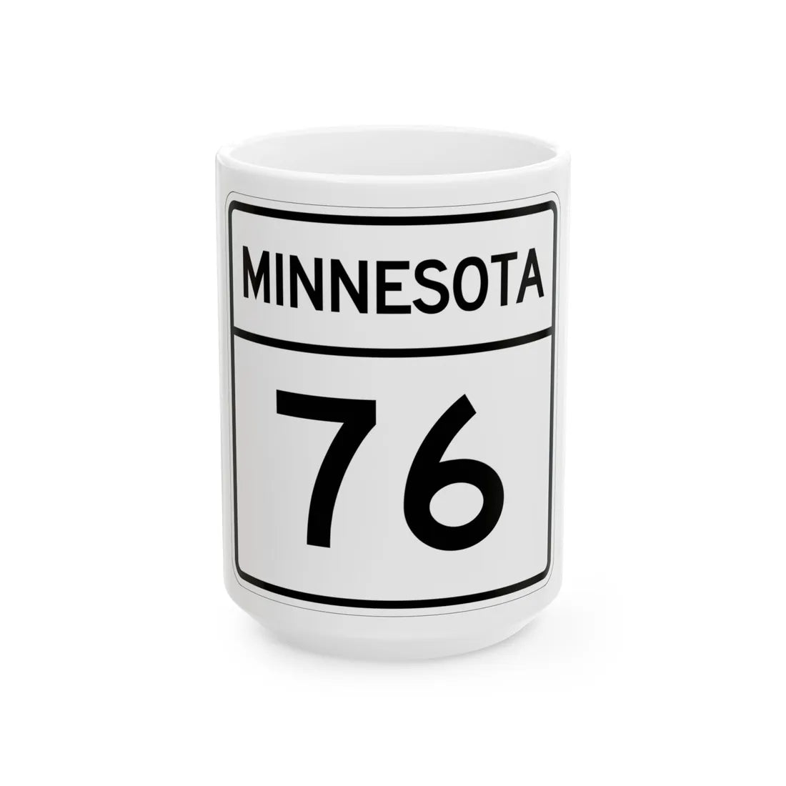 MN-76 1948 (Minnesota) (Road Sign) White Coffee Mug 15oz - Go Mug Yourself