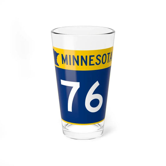 MN-76 (Minnesota) (Road Sign) Pint Glass 16oz 16oz - Go Mug Yourself