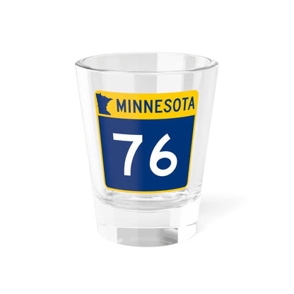 MN-76 (Minnesota) (Road Sign) Shot Glass 1.5oz 1.5oz - Go Mug Yourself