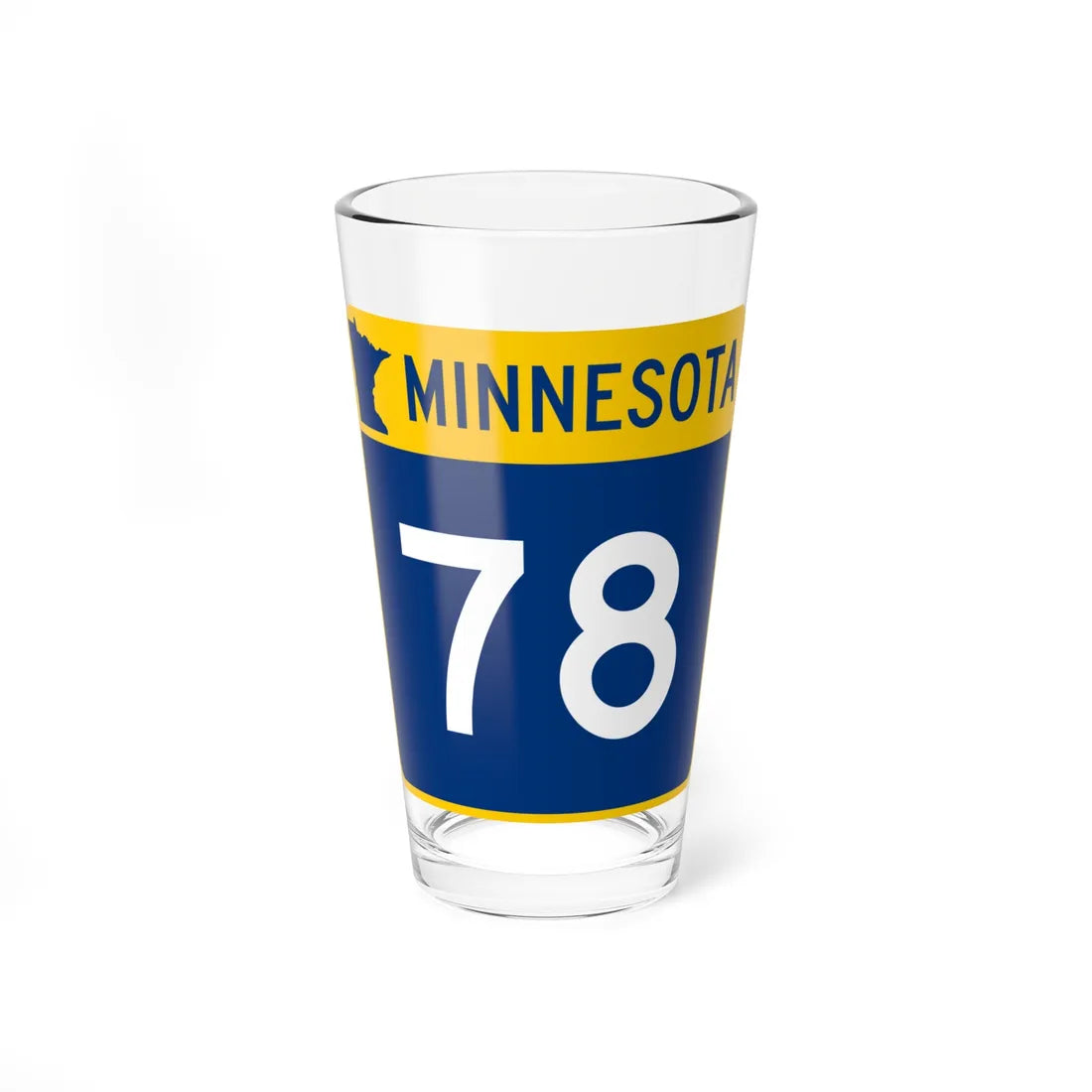 MN-78 (Minnesota) (Road Sign) Pint Glss 16oz 16oz - Go Mug Yourself