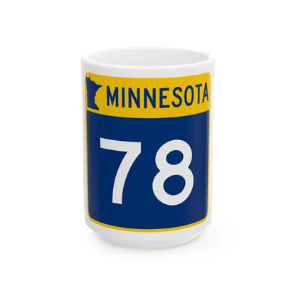 MN-78 (Minnesota) (Road Sign) White Coffee Mug 15oz - Go Mug Yourself