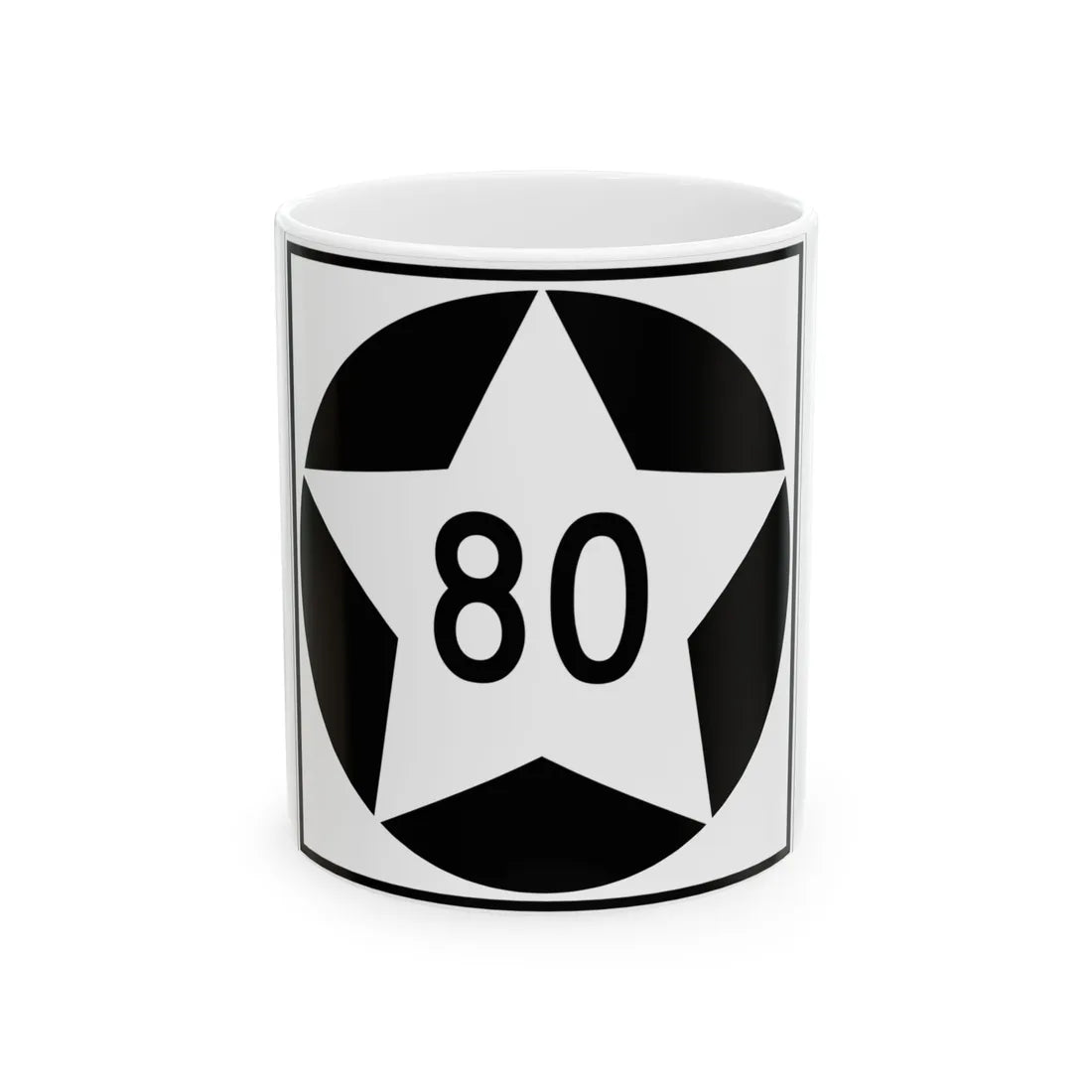 MN-80 1934 (Minnesota) (Road Sign) White Coffee Mug 11oz - Go Mug Yourself